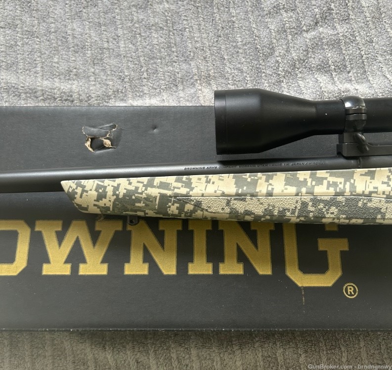 Browning T bolt 22 long rifle digital camo sporter scope box discontinued -img-8