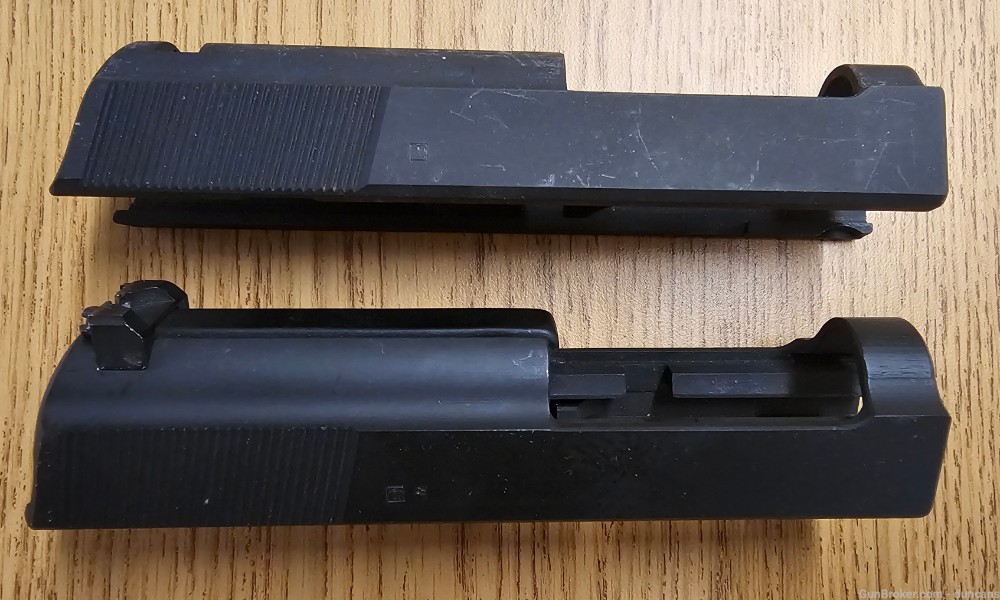 Two Walther P1 9MM Slides -img-1
