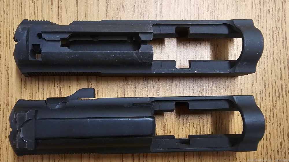 Two Walther P1 9MM Slides -img-0