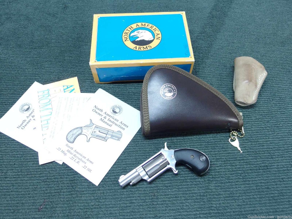 NORTH AMERICAN ARMS .22 MAG - MINI REVOLVER - LASER SIGHT GRIP - BOXED-img-0