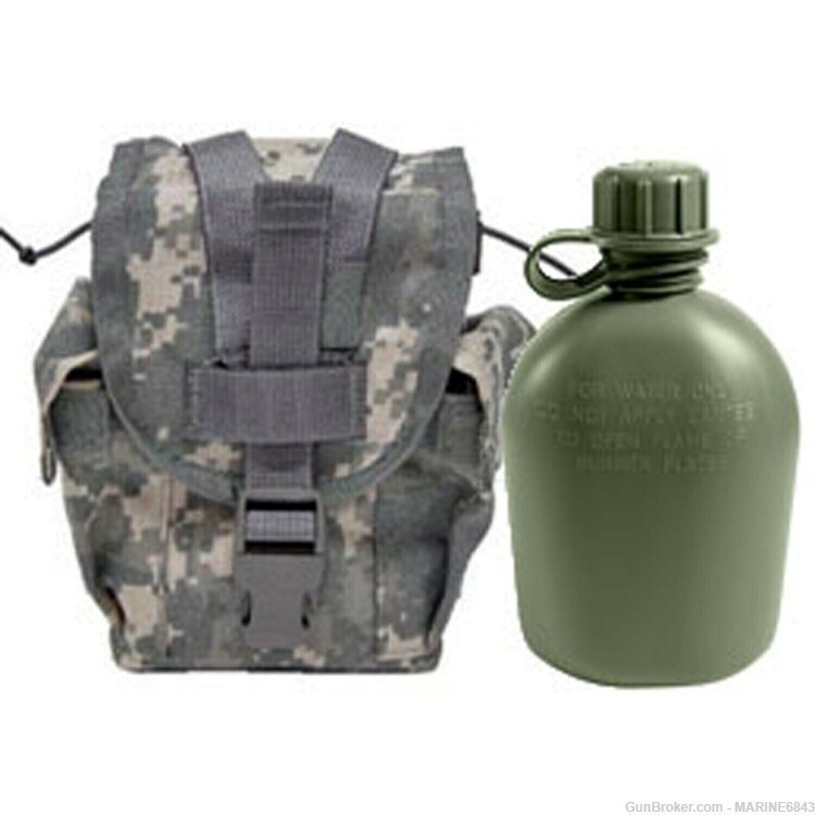 MILITARY I QT  DIGITAL  MOLLE CANTEEN   COVER WITH   MILITAR 1  QT CANTEEN -img-0