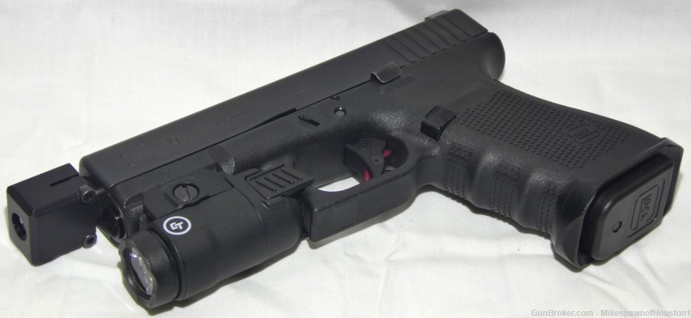 Glock 19 Gen 4 9MM Semi Auto Pistol w/Compensator & Crimson Trace Light-img-4