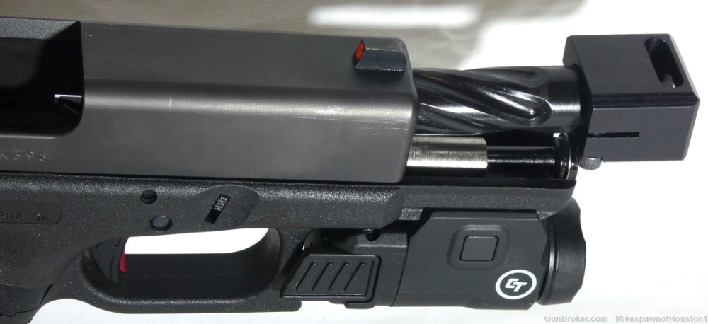 Glock 19 Gen 4 9MM Semi Auto Pistol w/Compensator & Crimson Trace Light-img-9