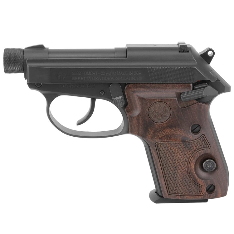Beretta 3032 Tomcat Covert .32 ACP Dbl/Sngl 2.9" Walnut Grips 7rd J320125-img-0