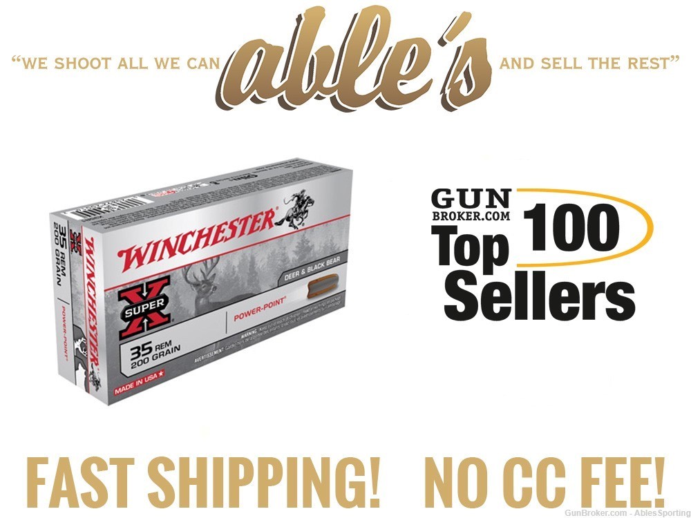 Winchester Super-X X351R, 35 Remington, Power Point, 200 Gr, 20 Rd, NIB-img-0