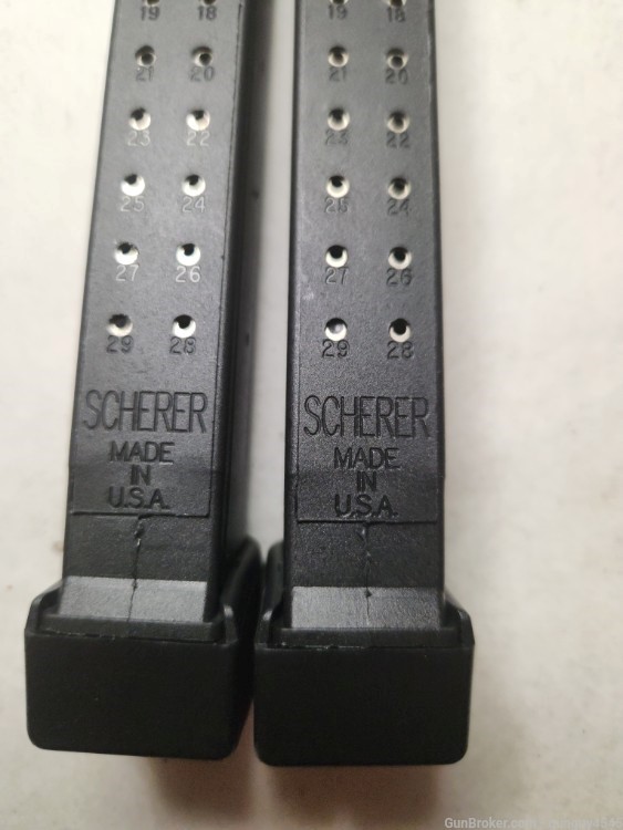 pre ban Scherer glock extended magazines .40 caliber PLUS 2-img-3