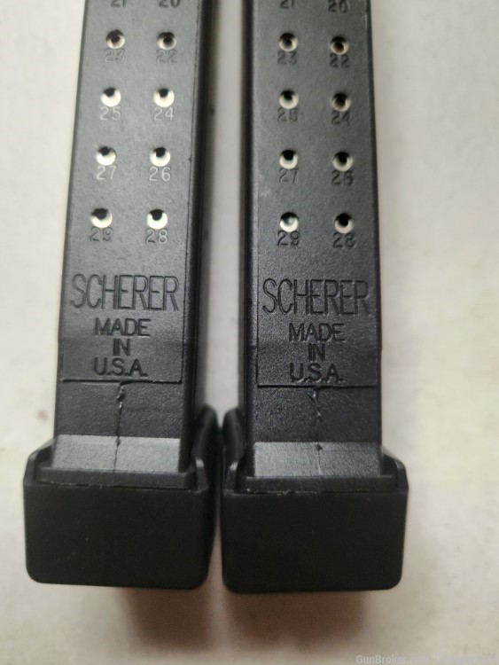 pre ban Scherer glock extended magazines .40 caliber PLUS 2-img-2