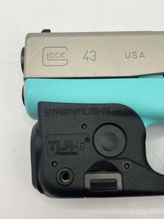 Glock 43 Factory Tiffany Robin Egg Diamond Blue-img-1