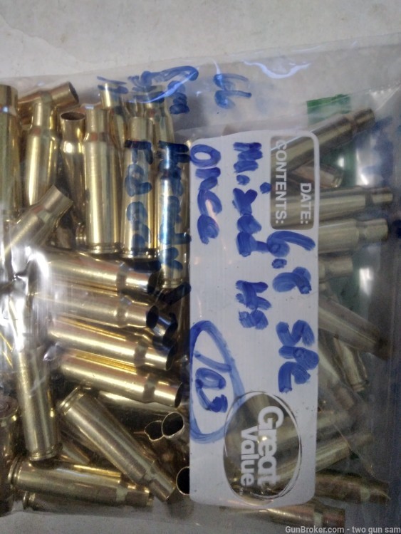 6.8 spc brass for reloading mixed hs (100)-img-0
