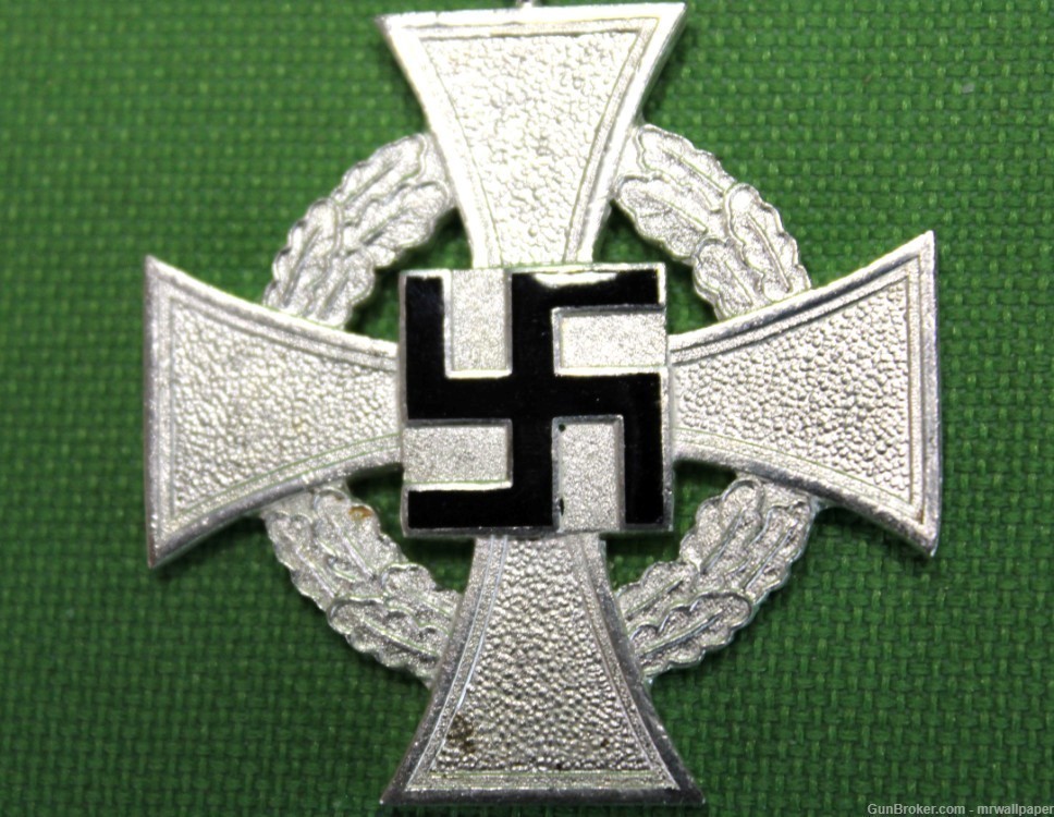 German WWII NSDAP 25 Year Faithful Service Cross AG-img-1