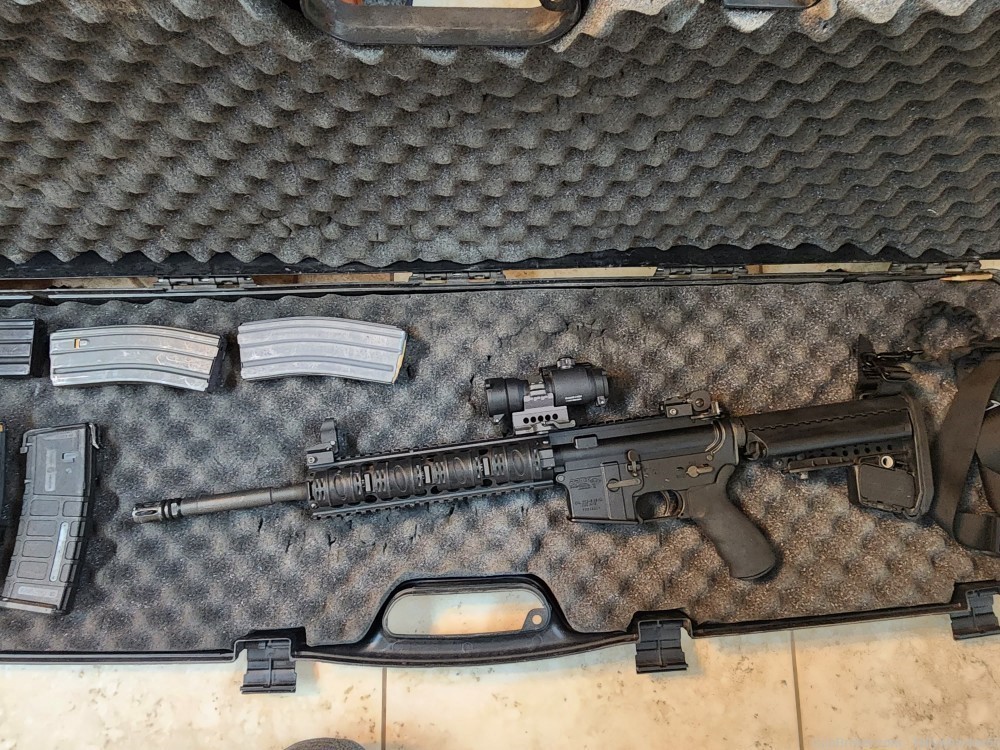 DPMS AR-15 with Aimpoint CompM3 4 MOA optic + 100 round drum-img-2