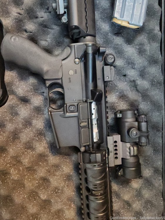 DPMS AR-15 with Aimpoint CompM3 4 MOA optic + 100 round drum-img-3