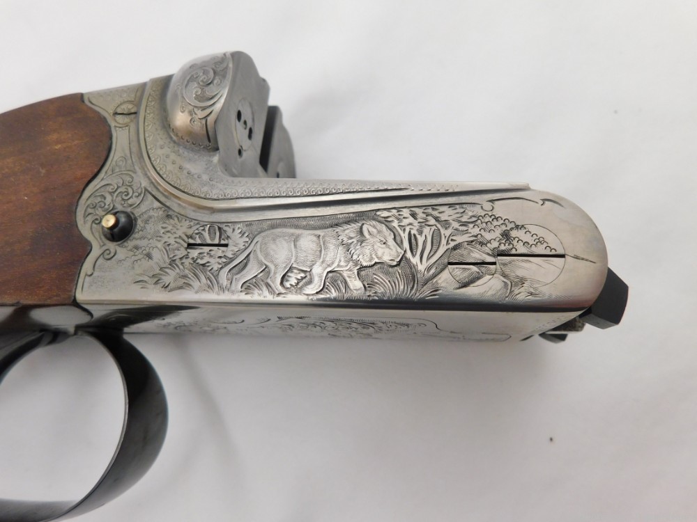 Merkel 140 Double Rifle 375 H&H Magnum Master Engraved NIB-img-5