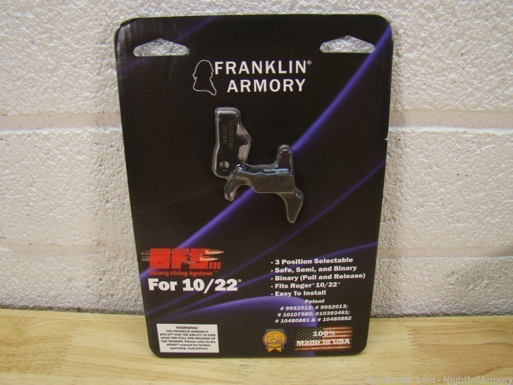 Franklin BFSIII 10/22 Binary Trigger w 500 rds Remington Thunderbolt .22LR-img-2