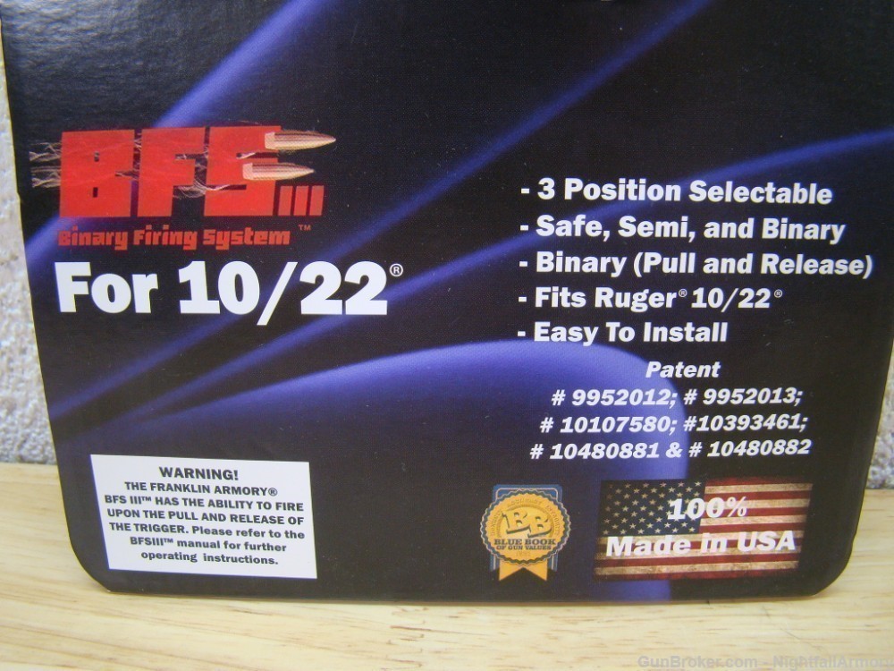 Franklin BFSIII 10/22 Binary Trigger w 500 rds Remington Thunderbolt .22LR-img-4