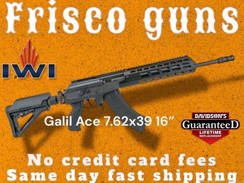 NEW! IWI Galil Ace Gen2 16” 7.62x39 AK GAR37 30rd Rifle NoFee-img-0