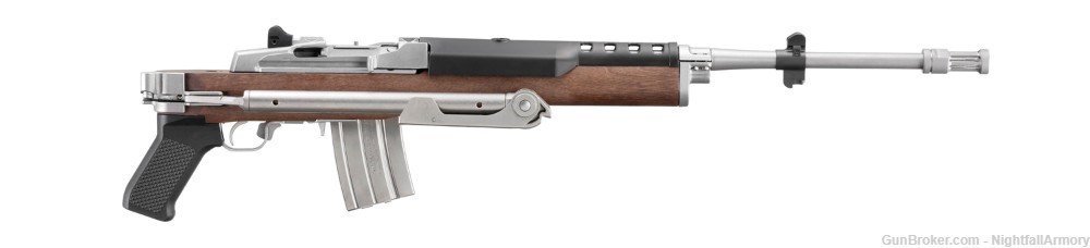 Ruger Mini-14 Tactical SS 5.56 NATO Walnut & Stainless folder 05895 A-TEAM-img-2