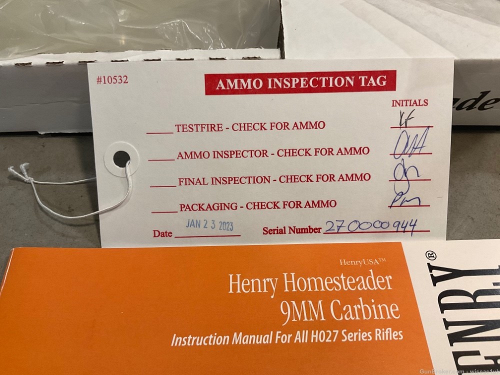 Henry Homesteader 9mm Carbine, 1st 1000 made, $.01 START-img-18