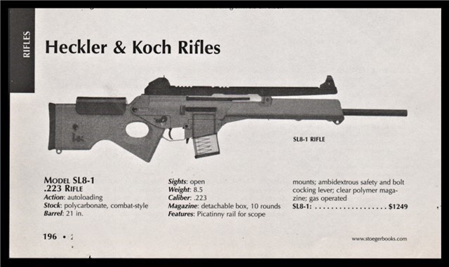 2004 HECKLER & KOCH AL8-1 Rifle Print AD-img-0