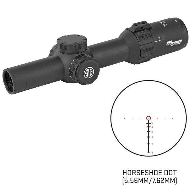 SIG Sauer Tango4 1-4x24 Riflescope 5.56/7.62 Horseshoe Dot Reticle-img-0