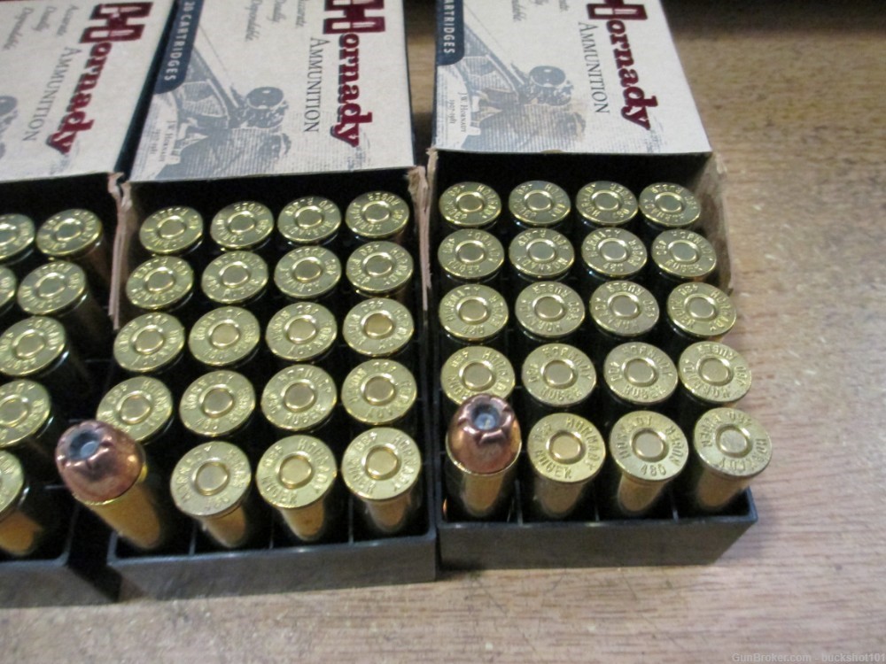 Hornady 480 Ruger 400 GR XTP 80 Rounds-img-3