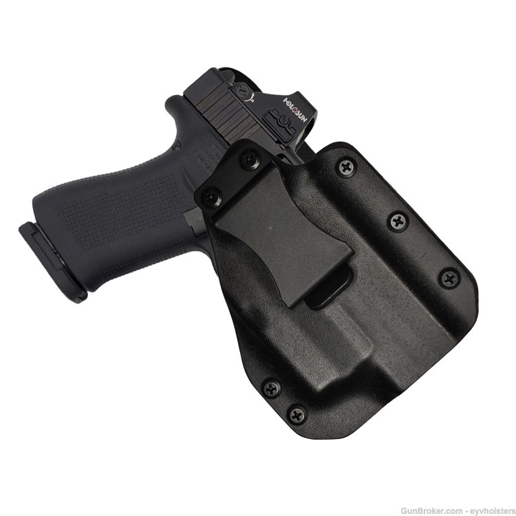 Glock 48/43/43X/MOS TLR6 Light - EYV IWB Hybrid Leather/ Kydex Holster-img-1