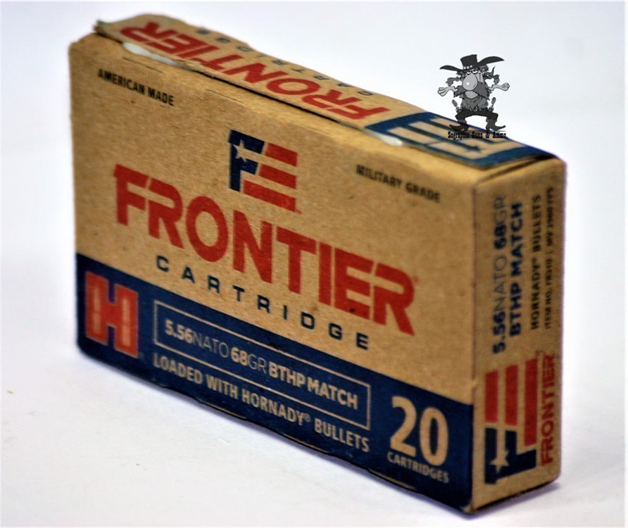 5.56 BTHP HP Hornady Frontier JHP 68 Grain FR 310 NATO 20 Rounds-img-2