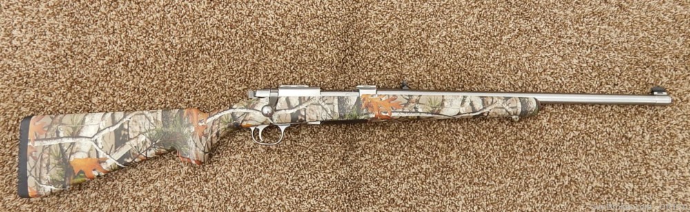Ruger 77/44 Stainless - .44 Rem. Magnum - Synthetic Camo Stock - 2014 -img-0