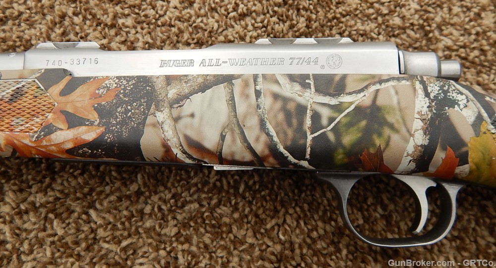 Ruger 77/44 Stainless - .44 Rem. Magnum - Synthetic Camo Stock - 2014 -img-20