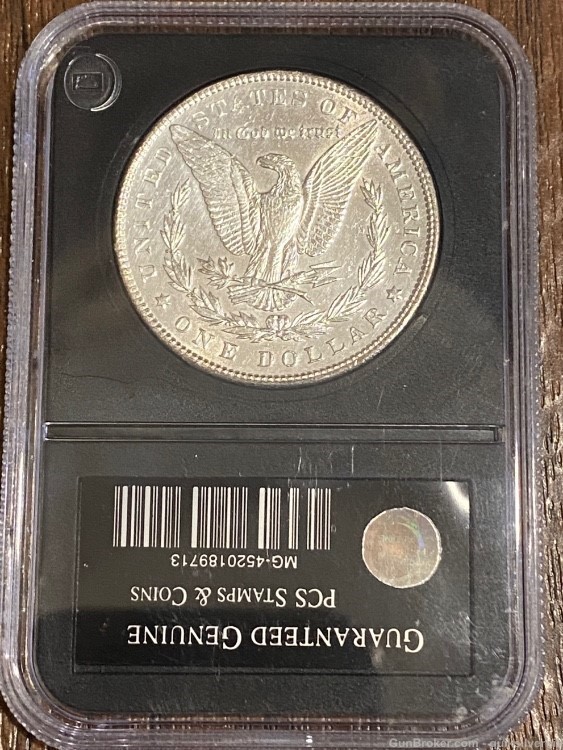 Beautiful BU 1897 Morgan Silver Dollar in Case-img-1