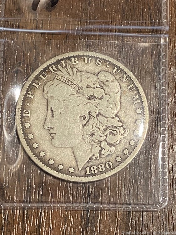 Beautiful 1880 Morgan Silver Dollar Circulated With Nice Details-img-1