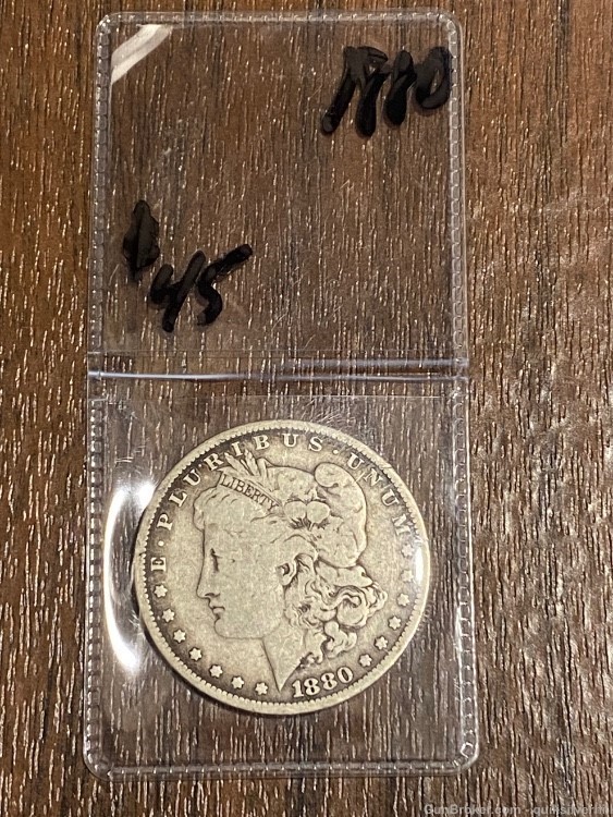 Beautiful 1880 Morgan Silver Dollar Circulated With Nice Details-img-0