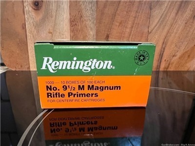 Remington no. 9.5M Magnum Rifle Primers Mag Large Rifle No CC Fees 