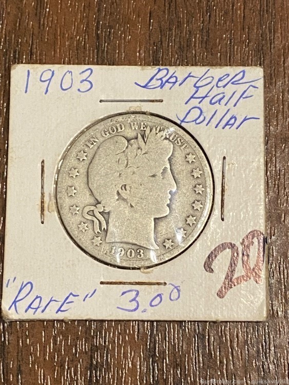 Really Nice Rare 1903 Barber Silver Half Dollar-img-0