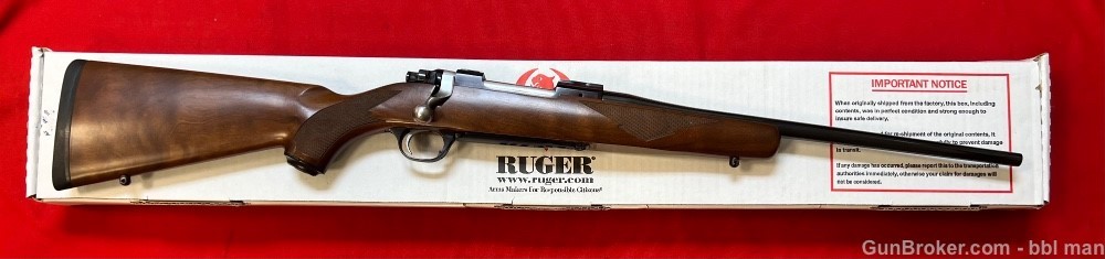 Ruger 7mm-08 Rem M77 Mark II COMPACT 16.5" Blue Wood Rifle Made in 2003-img-0