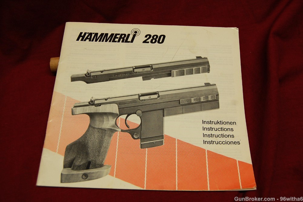 Hammerli 280 pistol pack, factory, excellent+ condition-img-25