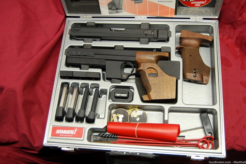 Hammerli 280 pistol pack, factory, excellent+ condition-img-0