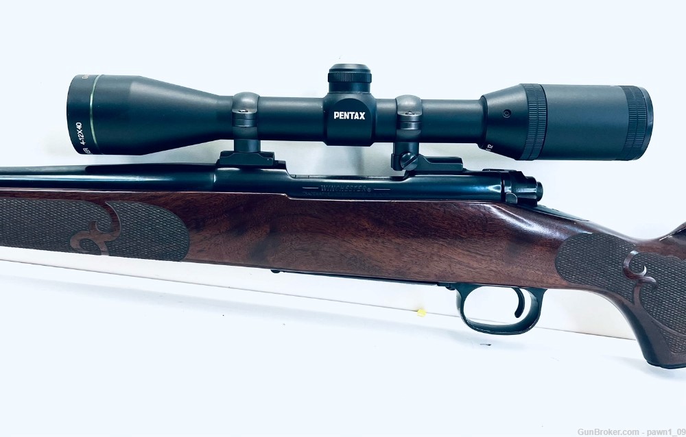 Winchester Model 70 .300 WSM Wood/Blued 24" Barrel W/Scope-img-3