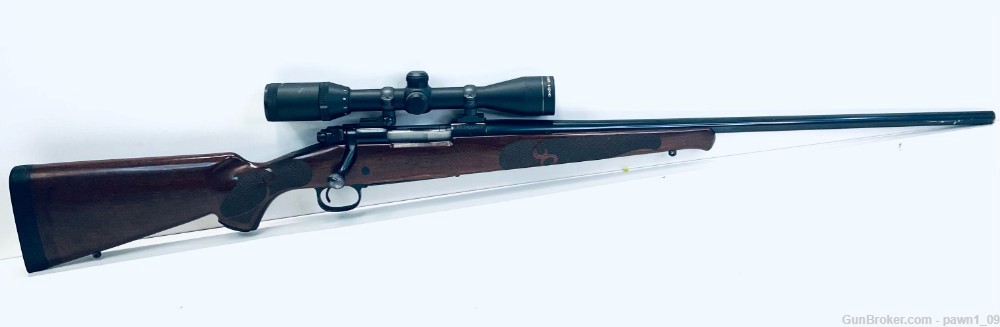 Winchester Model 70 .300 WSM Wood/Blued 24" Barrel W/Scope-img-0