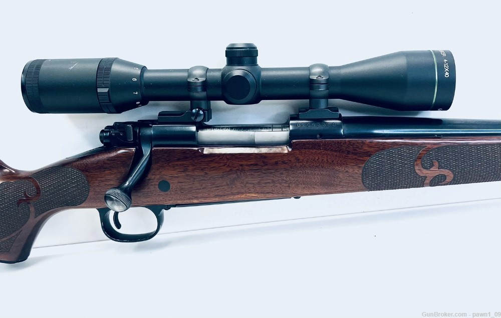 Winchester Model 70 .300 WSM Wood/Blued 24" Barrel W/Scope-img-8