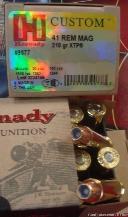 40 HORNADY 41 Magnum 210 grain XTP new Custom JHP ammunition 9077-img-0