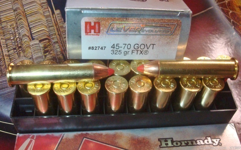 80 HORNADY 45-70 GOVT 325 grain FTX LEVERevolution ammunition 82747-img-0