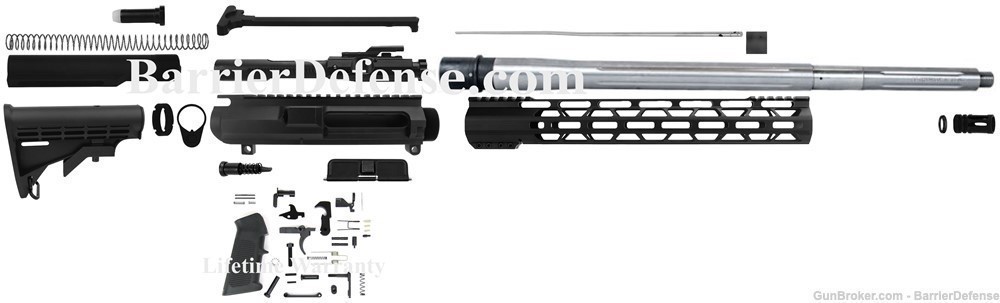6.5 Creedmoor AR-10 U-Build 20" Stainless Steel Complete Kit AR10-img-0