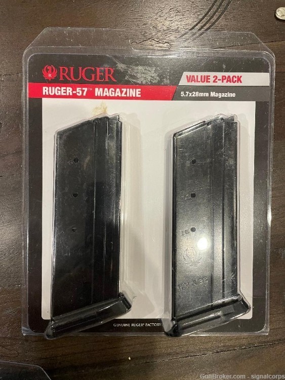 RUGER 57 5 Mags 5.7x28 FN 57 2Pack New Condition-img-0