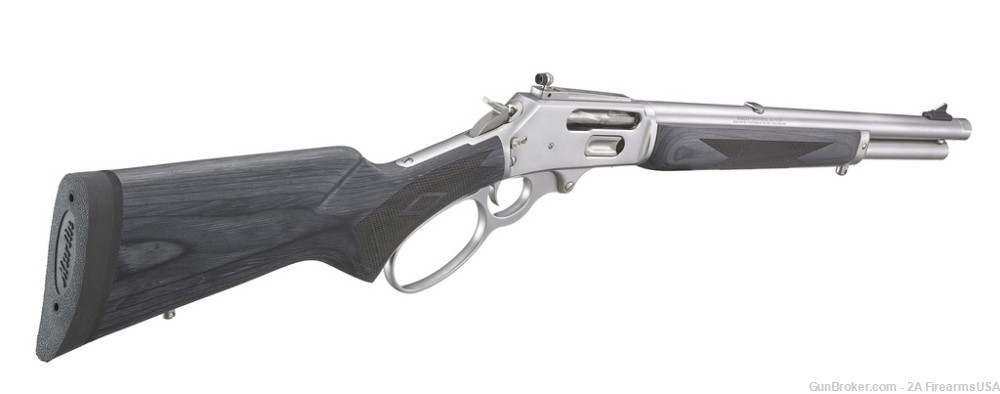 Marlin 1895 Trapper - 45-70 - Stainless & Laminate - 16" Threaded Barrel -img-5