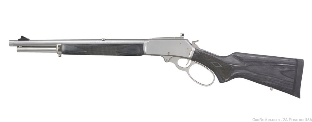 Marlin 1895 Trapper - 45-70 - Stainless & Laminate - 16" Threaded Barrel -img-2