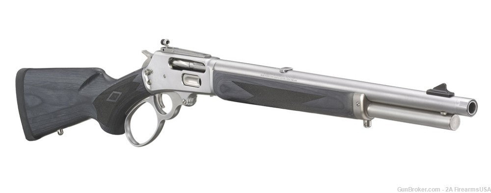 Marlin 1895 Trapper - 45-70 - Stainless & Laminate - 16" Threaded Barrel -img-3