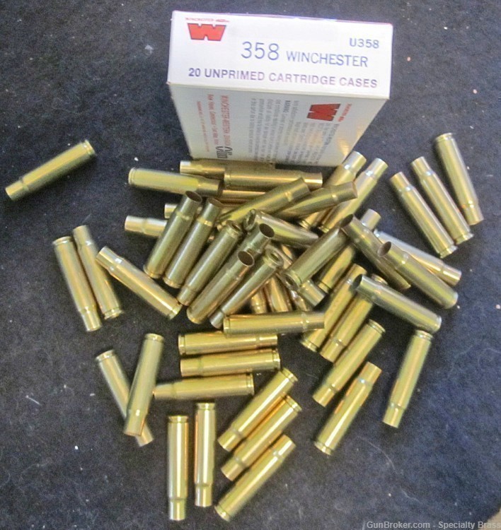 70 PC Brand New 358 Win Brass, See Description - Flat Rate Shipping-img-0