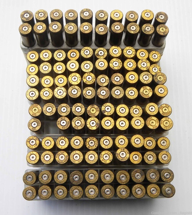 119 Rds of Hornady Frontier Brand 243 Win Fired Brass-img-0