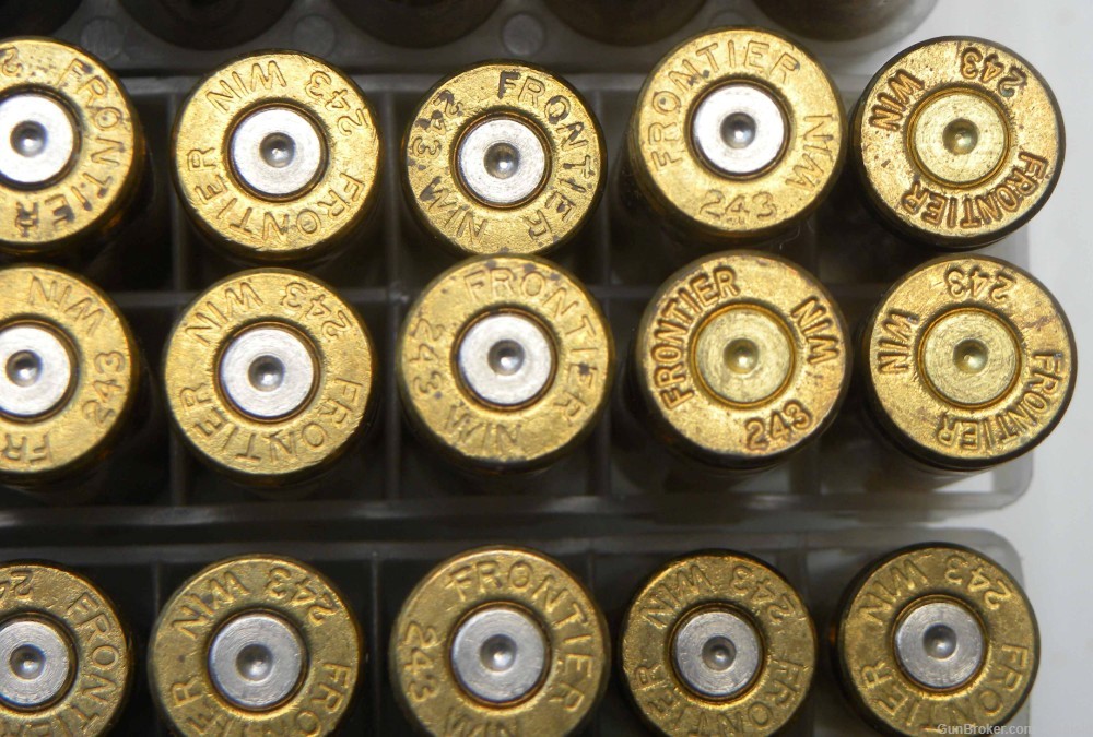 119 Rds of Hornady Frontier Brand 243 Win Fired Brass-img-2